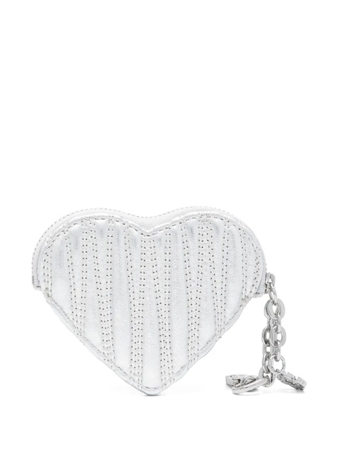 Maje quilted metallic-heart purse - Silver - zdjęcie produktu nr 1