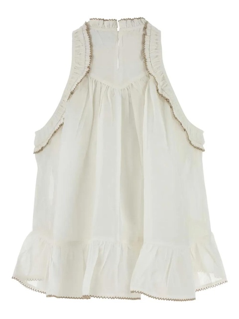 MARANT ÉTOILE Carlee ruffled blouse - White - zdjęcie produktu nr 2