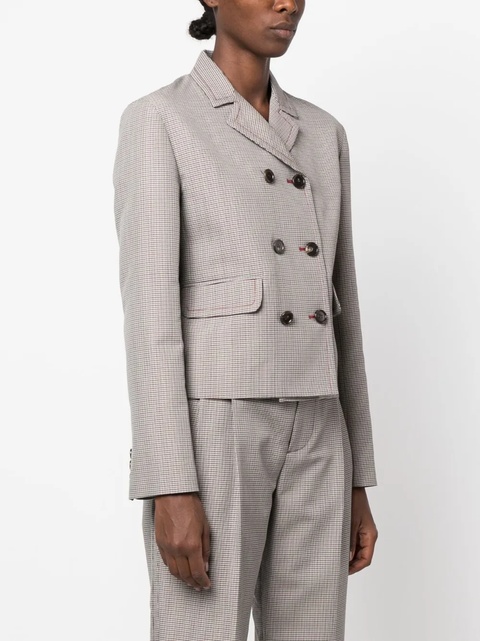 Marni houndstooth-pattern double-breasted blazer - Neutrals - zdjęcie produktu nr 2