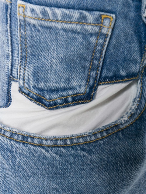 Maison Margiela contrast-pocket straight-leg jeans - Blue - zdjęcie produktu nr 2