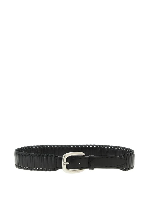 Golden Goose Houston braided leather belt - Black - zdjęcie produktu nr 1