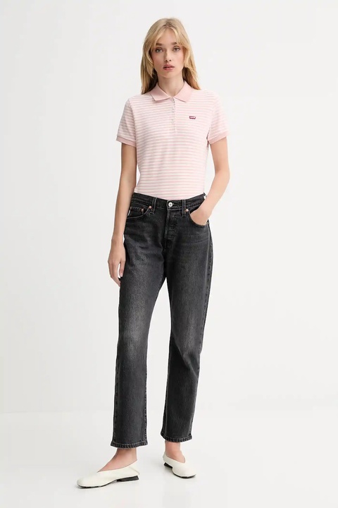 Levi's polo damski kolor różowy 52599 - zdjęcie produktu nr 2