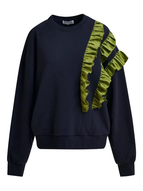 Essentiel Antwerp ruffle-detail sweatshirt - Blue - zdjęcie produktu nr 1
