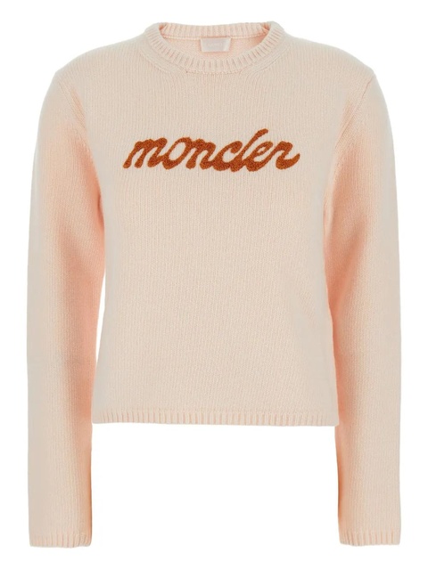 Moncler embroidered logo sweater - Pink - zdjęcie produktu nr 1