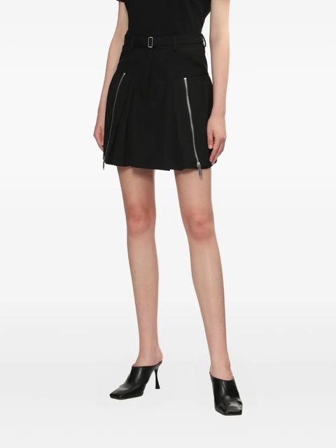 3.1 Phillip Lim pleated zip-detail skirt - Black - zdjęcie produktu nr 2