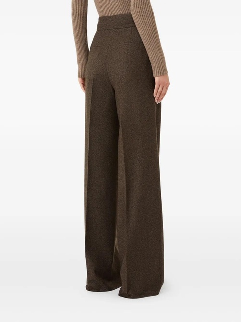 Max Mara pleated wide-leg trousers - Brown - zdjęcie produktu nr 2