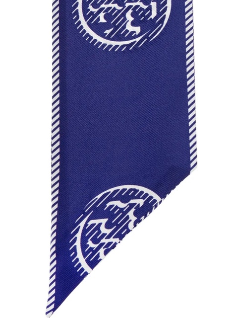 Tory Burch printed neck scarf - Blue - zdjęcie produktu nr 1