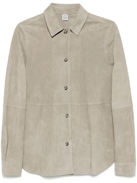 TOTEME suede shirt - Neutrals - zdjęcie produktu nr 1