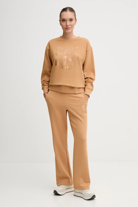 Dkny bluza damska kolor brązowy wzorzysta DP5T1444 - zdjęcie produktu nr 2