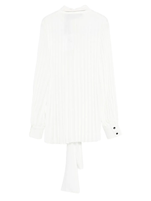 Proenza Schouler pleated tie-neck blouse - White - zdjęcie produktu nr 1