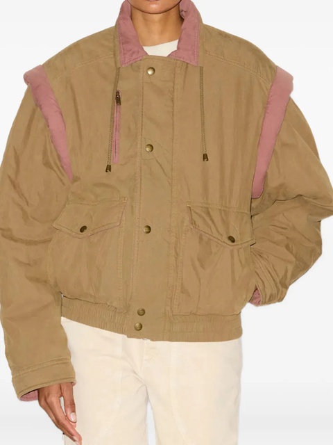 ISABEL MARANT Desha two-toned cotton jacket - Brown - zdjęcie produktu nr 2