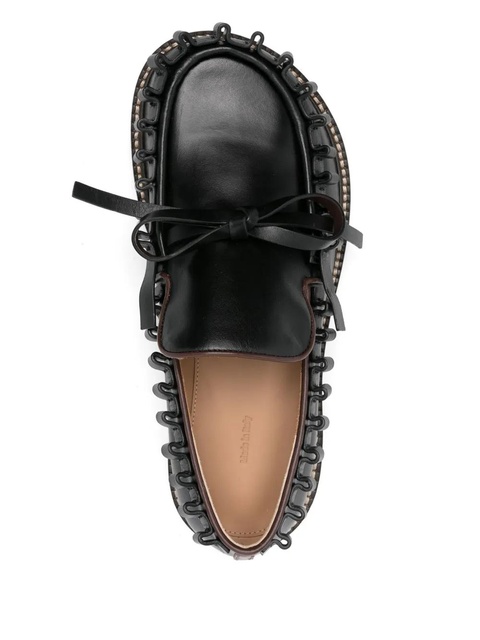JW Anderson ruffle-detail loafers - Black - zdjęcie produktu nr 2