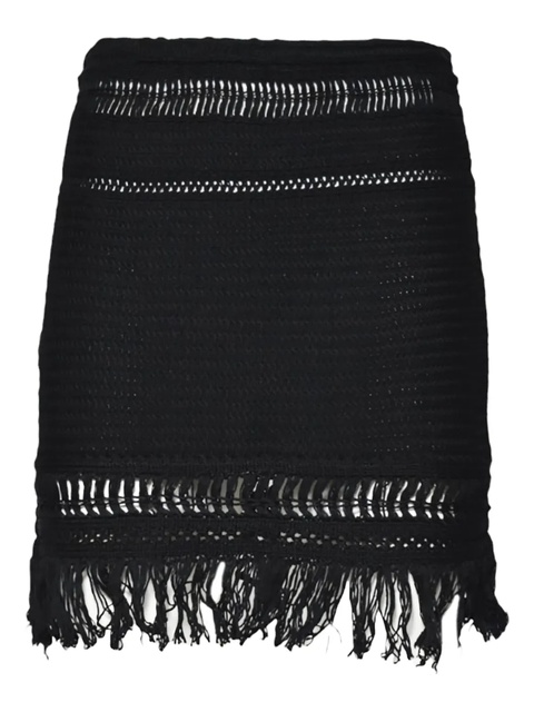 MARANT ÉTOILE Ardena crochet-knit mini skirt - Black - zdjęcie produktu nr 1