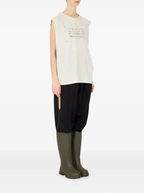 Maison Margiela cotton tank top - White - zdjęcie produktu nr 1