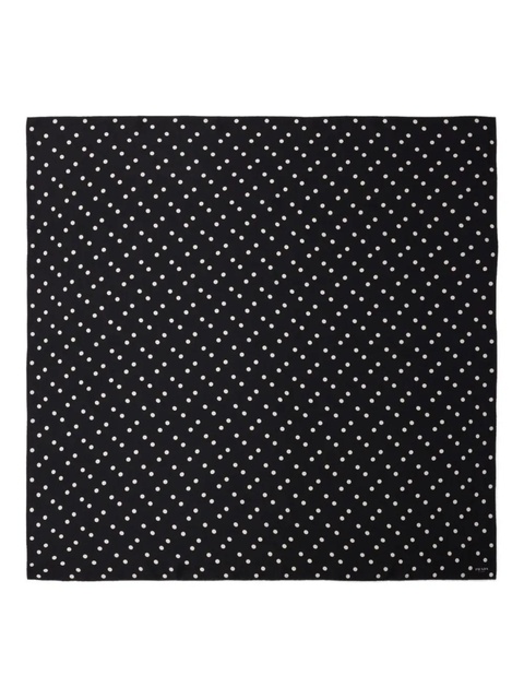 Prada silk twill scarf - Black - zdjęcie produktu nr 1
