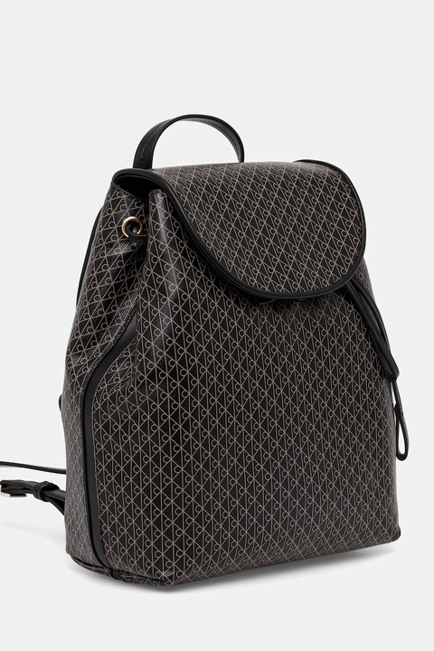 Calvin Klein plecak damski kolor czarny mały wzorzysty LV04F3271G - zdjęcie produktu nr 2
