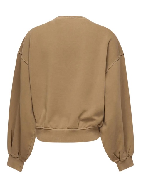 PINKO embroidered balloon-sleeve sweatshirt - Brown - zdjęcie produktu nr 2