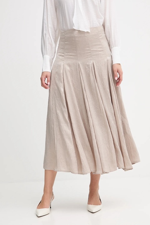 Hoss Intropia spódnica kolor beżowy maxi rozkloszowana 8422456 - zdjęcie produktu nr 1