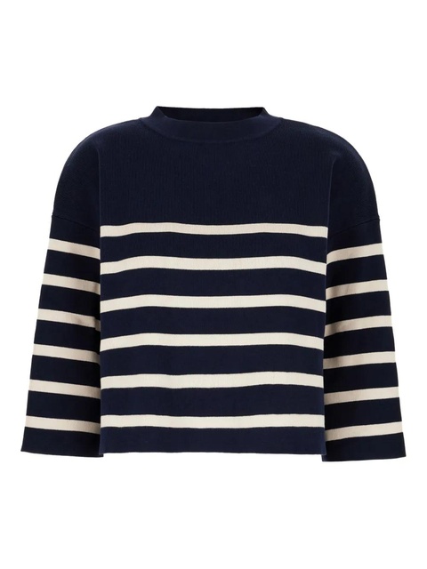 Weekend Max Mara striped rib-knit sweater - Blue - zdjęcie produktu nr 1