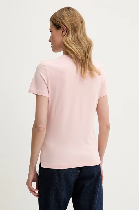 Guess t-shirt bawełniany damski kolor różowy W5GI05 I3Z14 - zdjęcie produktu nr 2