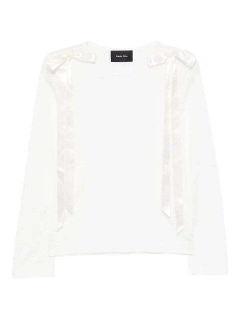 Simone Rocha lyocell T-shirt - White - zdjęcie produktu nr 1