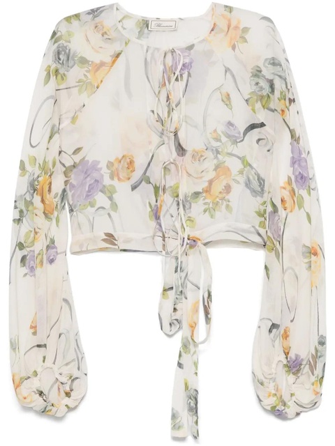 Blumarine printed blouse - White - zdjęcie produktu nr 1