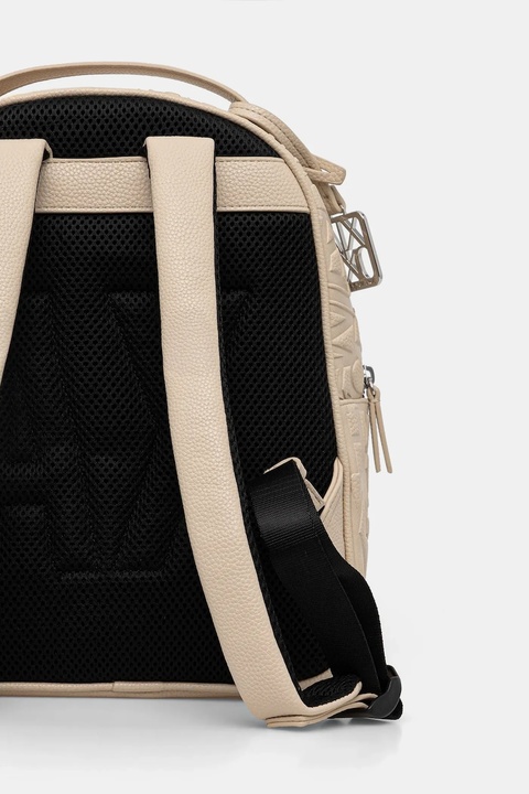 Armani Exchange plecak damski kolor beżowy mały gładki XW002234 AF15774 - zdjęcie produktu nr 1