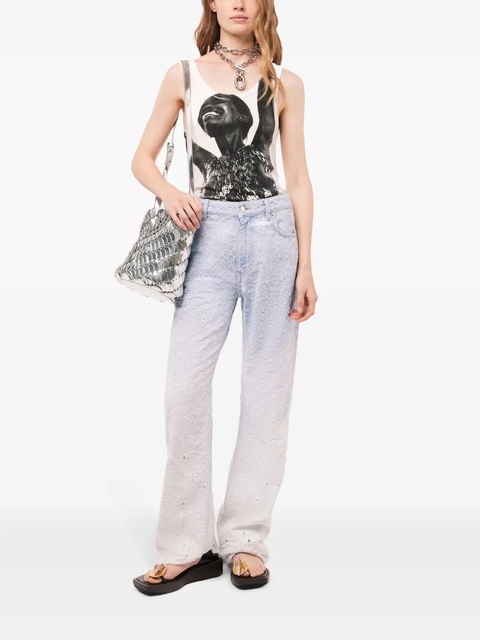 Rabanne x Jean Clemmer photograph-print tank top - White - zdjęcie produktu nr 1