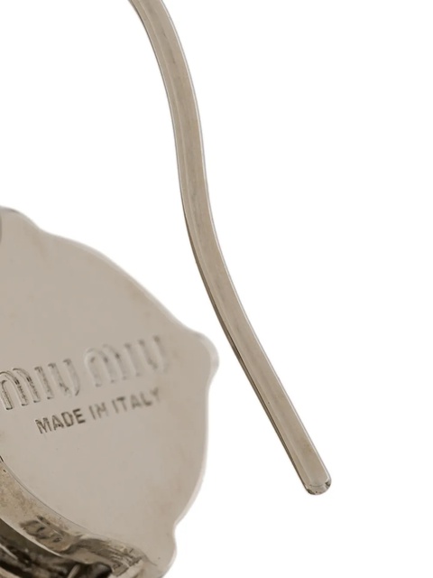 Miu Miu swallow cameo drop earrings - Metallic - zdjęcie produktu nr 2