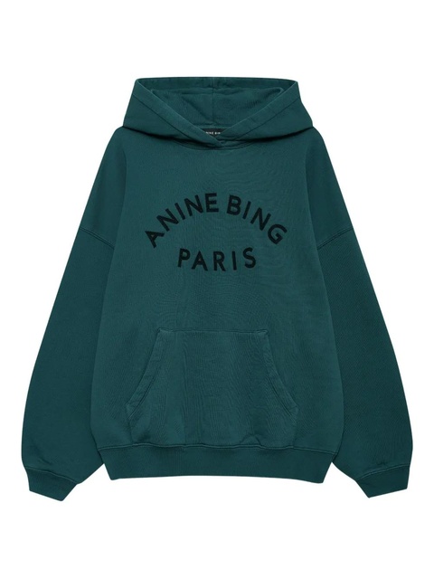 ANINE BING Harvey hooded sweatshirt - Green - zdjęcie produktu nr 1