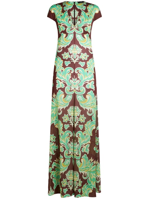ETRO graphic-print jersey dress - Green - zdjęcie produktu nr 1