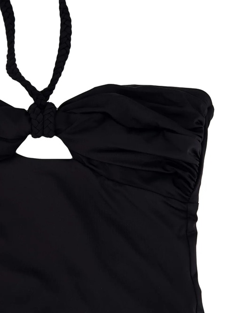 Johanna Ortiz braided-strap halterneck swimsuit - Black - zdjęcie produktu nr 2