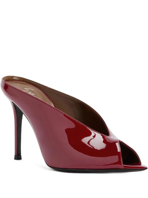 Giuseppe Zanotti 90mm Intriigo peep-toe stiletto sandals - Red - zdjęcie produktu nr 1
