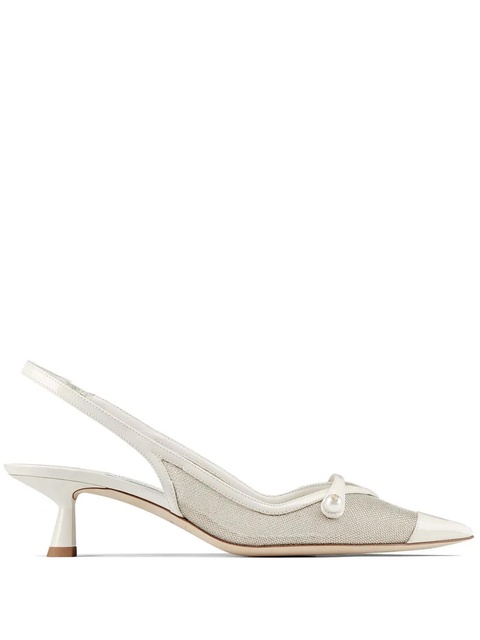 Jimmy Choo Amita 45mm slingback pumps - Silver - zdjęcie produktu nr 1