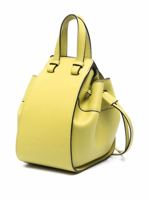 LOEWE mini Hammock Anagram-embossed bucket bag - Green - zdjęcie produktu nr 2
