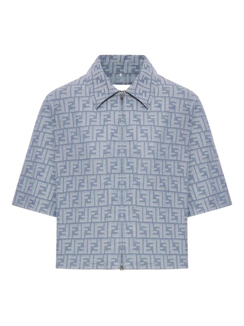 FENDI FF logo jacket - Blue - zdjęcie produktu nr 1