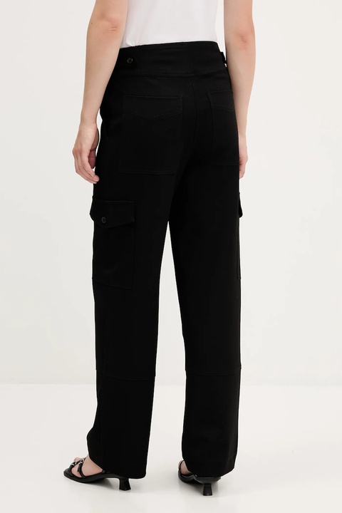 Desigual spodnie SAGUN damskie kolor czarny fason cargo high waist 25WWPW08 - zdjęcie produktu nr 2