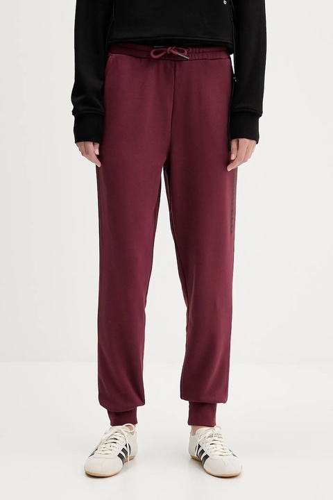 Karl Lagerfeld Jeans spodnie dresowe kolor bordowy z nadrukiem A1W10058 - zdjęcie produktu nr 2