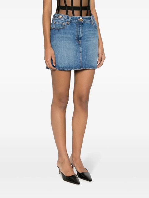 Versace Medusa '95 denim miniskirt - Blue - zdjęcie produktu nr 2