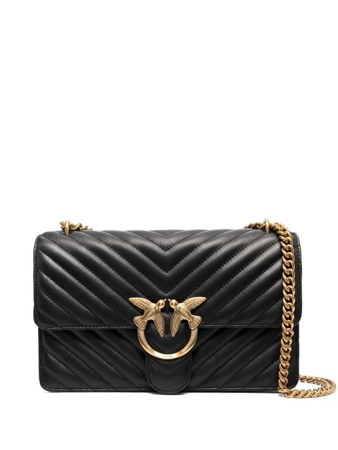 PINKO Classic Icon chevron-quilted Love-bag - Black - zdjęcie produktu nr 1