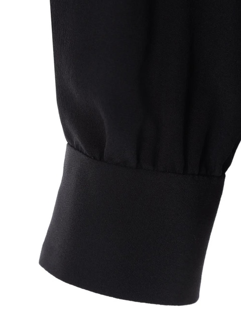 Gucci high-neck panelled blouse - Black - zdjęcie produktu nr 2