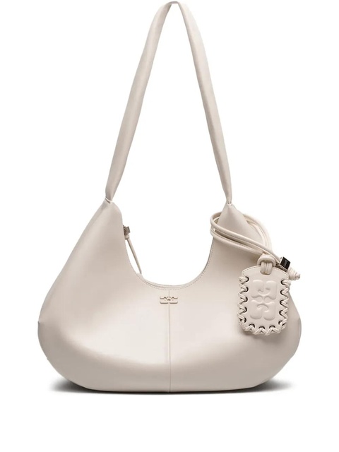 GANNI medium logo-debossed bag - Neutrals - zdjęcie produktu nr 1