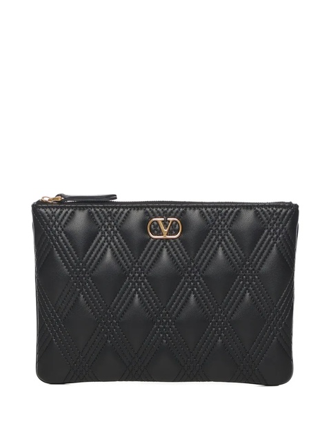 Valentino Garavani leather clutch bag - Black - zdjęcie produktu nr 1
