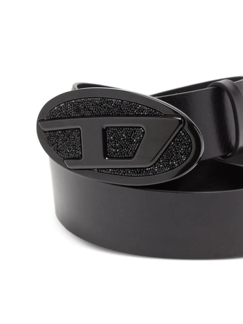 Diesel B-1dr 2.0 Full Rocks leather belt - Black - zdjęcie produktu nr 1