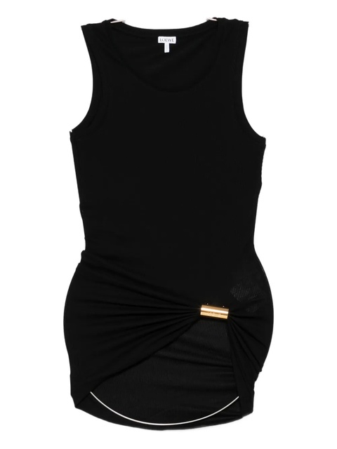 LOEWE ribbed clasp-detail top - Black - zdjęcie produktu nr 2