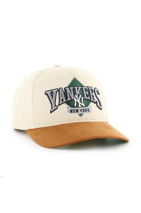 47 brand czapka z daszkiem MLB New York Yankees kolor beżowy z aplikacją B-DMOND17GWP-NT - zdjęcie produktu nr 2