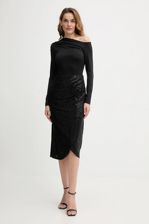 Guess longsleeve ANITA damski kolor czarny W5BP08 K1492 - zdjęcie produktu nr 1