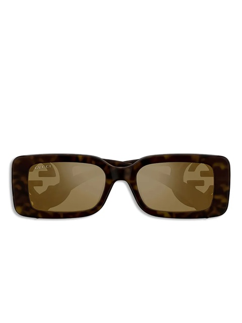 Gucci Eyewear square full-rim sunglasses - Brown - zdjęcie produktu nr 2