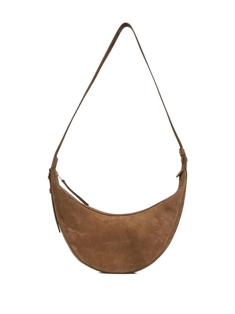 KHAITE suede shoulder bag - Brown - zdjęcie produktu nr 2