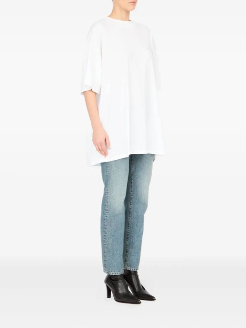 MM6 Maison Margiela logo-patch cotton T-shirt - White - zdjęcie produktu nr 1